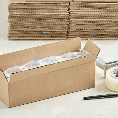 LAVEX 14'' x 4'' x 4'' Kraft Corrugated RSC Shipping Box, 25PK 442BRK1444